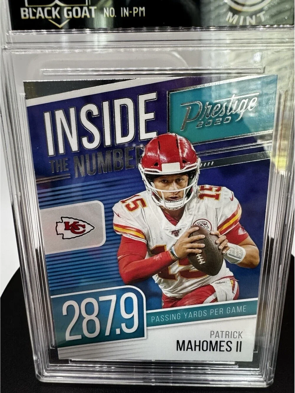 2020 Panini Prestige - Inside the Numbers Patrick Mahomes II #IN-PM - Graded 9 M